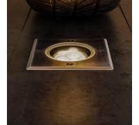 Lucande Lampada da incasso per pavimento a LED Jos, angolare, orientabile, IP67 LUCANDE