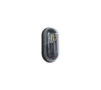 Lucande Lampada da parete per esterni Serine in alluminio nero (1 luce, E27) - Lampada da parete a LED per esterni / parete di casa, terrazza e balcone