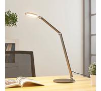 Lucande Lampada da scrivania a LED Mion, 41 cm, rotonda, dimmerabile LUCANDE