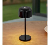 Lucande Lampada da tavolo LED Quill, nera, CCT, dimmerabile LUCANDE