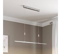 Lucande lampada LED a sospensione Arnik, 120 cm, color nichel, dimmerabile LUCANDE