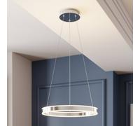 Lucande Lampada LED a sospensione Lyani, Ø 50 cm, cromo, dimmerabile LUCANDE