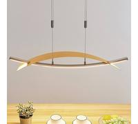 Lucande Lampada LED a sospensione Marija, 91 cm, color oro, dimmerabile LUCANDE