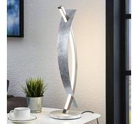 Lucande Lampada LED da tavolo Marija, colore argento, dimmerabile, 62 cm LUCANDE