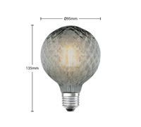 Lucande Lampada LED E27 G95 4W 1.800K dimmerabile fumo LUCANDE