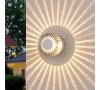 Lucande Lampada parete esterni Lennias color alluminio LED LUCANDE