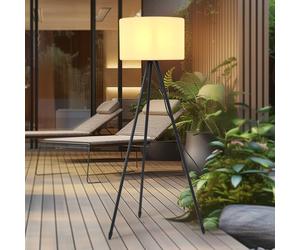 Lucande Lampada per terrazza Trivira, altezza 130 cm, treppiede LUCANDE