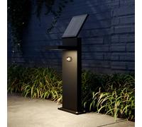 Lucande lampada solare a LED da giardino Silvan, 60 cm, sensore, antracite LUCANDE