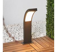 Lucande Lampioncino LED Juvia, 40 cm, grigio grafite, IP54 LUCANDE
