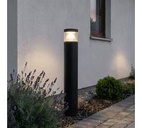Lucande Lampione a LED Darja, antracite, metallo, 100 cm, IP54 LUCANDE