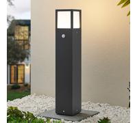 Lucande lampione a LED Dewari, rilevatore di movimento, 65 cm, IP54 LUCANDE