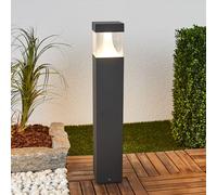 Lucande Lampione a LED Egon, altezza 65 cm, grigio grafite, IP54 LUCANDE