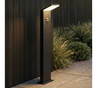 Lucande Lampione a LED Nevio, con sensore, 60 cm, antracite LUCANDE