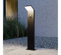 Lucande lampione a LED Nevio, sensore, 60 cm, antracite LUCANDE