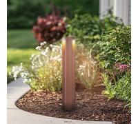 Lucande lampione a LED Raiku, color ruggine, alluminio, 65 cm LUCANDE