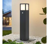 Lucande lampione Dewari, sensore di movimento, E27, 65 cm, IP54 LUCANDE