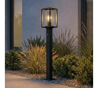 Lucande lampione Ferda, 100 cm, sensore, antracite, IP44 LUCANDE