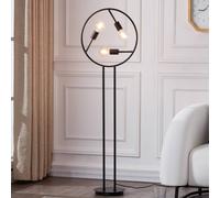 Lucande Linnard piantana in ferro a 3 luci LUCANDE