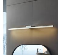 Lucande Luce per specchio a LED Kivana, cromo, metallo, 90 cm, IP44 LUCANDE