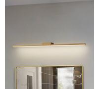 Lucande Luce per specchio a LED Kivana, rame, metallo, 90 cm, IP44 LUCANDE