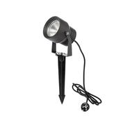 Lucande (Moderno) colore Grigio, in Alluminio lampadina inclusa