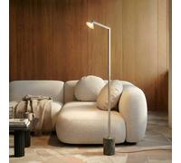 Lucande Piantana LED Steve, alluminio, 130 cm, dimmerabile LUCANDE