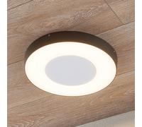 Lucande plafoniera LED da esterni Sora, rotonda, sensore, IP54 LUCANDE