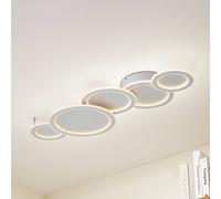 Lucande Plafoniera LED Diala, bianco, metallo, 96 cm LUCANDE