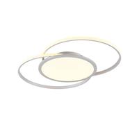 Plafoniera LED 'Senne' dimmerabile a controllo remoto (Moderno) colore Grigio, in Metallo ad es. Cucina (1 luce, lampadina inclusa) di Lucande | lampada LED, plafoniera LED, plafoniera