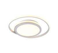 Lucande Plafoniera LED Noud, 49 cm, argento, alluminio, dimmerabile LUCANDE