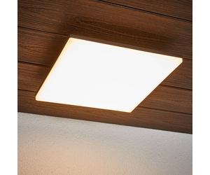 Lucande Plafoniera LED Henni, IP65, sensore, 30x30 cm, antracite LUCANDE
