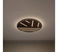 Lucande Plafoniera LED Orven, legno, Ø 50 cm, dimmerabile LUCANDE