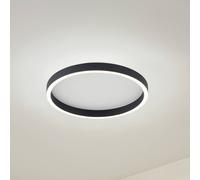 Lucande plafoniera LED Rotundo, Ø 40 cm, nero, dimmerabile LUCANDE