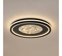 Lucande Plafoniera LED Tillian, nero/oro, 50 cm, dimmerabile LUCANDE