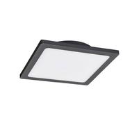 Lucande Plafoniere LED (Moderno) colore Nero, in Alluminio lampadina inclusa lampada da esterni per giardino terrazzo balcone e casa plafoniera