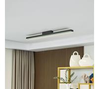 Lucande Smart Plafoniera LED Leicy nero 5,8 cm RGB CCT LUCANDE