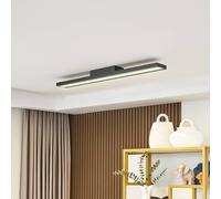 Lucande Smart plafoniera Leicy black 10 cm RGB CCT LUCANDE