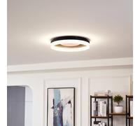 Lucande Smart plafoniera Squillo nero Tuya RGBW CCT LUCANDE