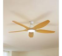 Lucande Ventilatore da soffitto LED Omendo, bianco, DC, silenzioso, CCT LUCANDE
