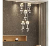 Lucande Yasanie LED a sospensione, 5 luci, rotonda LUCANDE