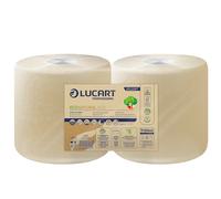 Lucart - 852218T - Bobina asciugatutto EcoNatural - 2 veli - 800 strappi - 213 m - avana - Lucart - 102886 - Conf. da 2 Pz. - 852218T