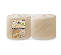 Bobina Asciugatutto EcoNatural Lucart - 3 Veli - 800 Strappi - 851217 (Naturale