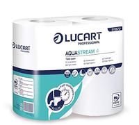20 Rotoli Carta igienica Lucart Aquastream anti intasamento wc caravan camper