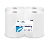 Carta igienica Lucart Strong 180 m mini jumbo 2 veli 12 rotoli da 486 strappi -