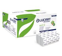 Asciugamano 2 veli Lucart Eco V2 bianco 20 conf. da 192 pezzi - 863046