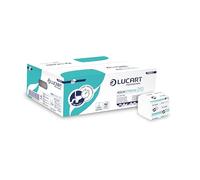 Lucart Professional, AquaStream 210, Carta Igienica Interfogliata ad alta dissolvenza in pura cellulosa, Ideale per Bagni Pubblici e Uffici, 210 pezzi, 9,5x11 cm, 40 confezioni