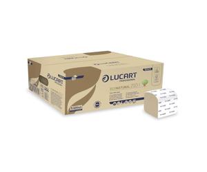 Lucart Professional, EcoNatural 210I, Carta Igienica Interfogliata in Fiberpack, Ideale per Bagni Pubblici e Uffici, 210 pezzi per confezione, 10x21 cm, 40 confezioni