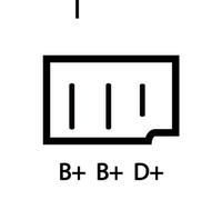 LUCAS Alternatore Generatore 65A 12V Per VW Golf II 1.3 1.6 D 1.0