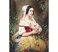 Lucas Auf Dem Land Kit Punto Croce, Cotone, Multicolore, 31x41cm