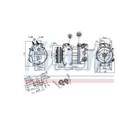 LUCAS Compresore Climatizzazione Land Rover Discovery IV Van Range Rover Sport